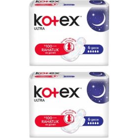 Kotex Natural Hijyenik Ultra Gece 6x2 12'li Ped
