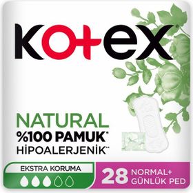 Kotex Natural Hipoalerjenik Günlük 28'li Ped