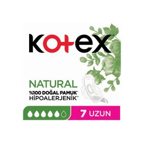 Kotex Natural Single Uzun 7'li Ped