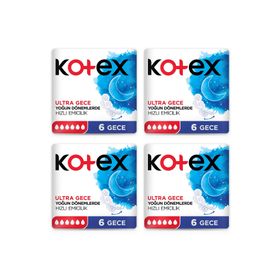 Kotex Natural Ultra Gece 4x6 Hijyenik Ped