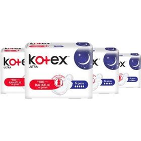 Kotex Natural Ultra Gece 4x6 Hijyenik Ped