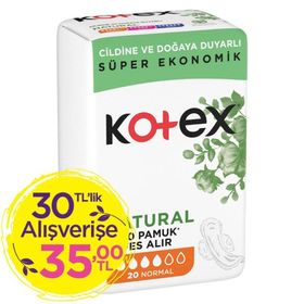 Kotex Natural Ultra Quadro 20'li Normal Hijyenik Ped
