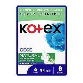 Kotex Natural Ultra Quadro 84 Adet Gece Hijyenik Ped