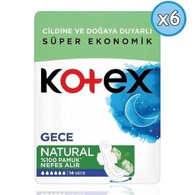 Kotex Natural Ultra Quadro 84 Adet Gece Hijyenik Ped