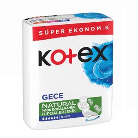 Kotex Natural Ultra Quadro Gece 14'lü Hijyenik Ped