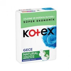 Kotex Natural Ultra Quadro Gece 14'lü Hijyenik Ped