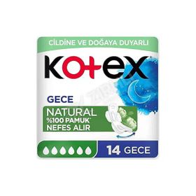 Kotex Natural Ultra Quadro Gece 42 Adet Hijyenik Ped