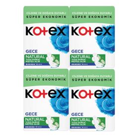 Kotex Natural Ultra Quadro Gece 4x14 Adet Hijyenik Ped