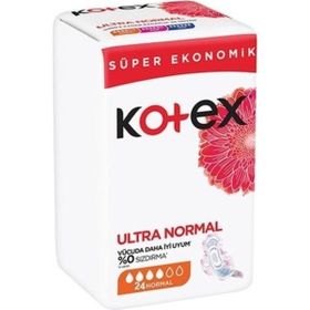 Kotex Natural Ultra Quadro Normal 24'lü Hijyenik Ped