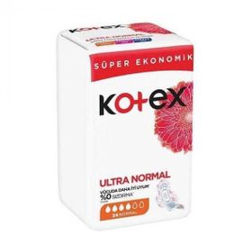 Kotex Natural Ultra Quadro Normal 24'lü Hijyenik Ped