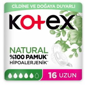 Kotex Natural Ultra Quadro Uzun 16'lı Ped