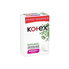 Kotex Natural Ultra Quadro Uzun 16'lı Ped