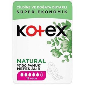 Kotex Natural Ultra Quadro Uzun 16'lı Ped