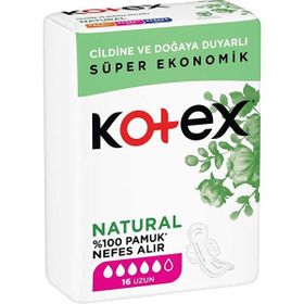 Kotex Natural Ultra Quadro Uzun 16'lı Ped
