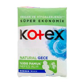 Kotex Natural Ultra Super Ekonomik Gece 14'lü Ped