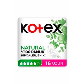 Kotex Natural Uzun 16'lı Hijyenik Ped