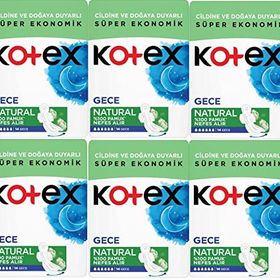 Kotex Naturel 6x14'lü Gece Hijyenik Ped