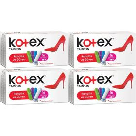 Kotex Normal 4 Paket 64 Adet Tampon