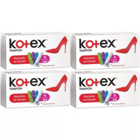 Kotex Normal 4 Paket 64 Adet Tampon