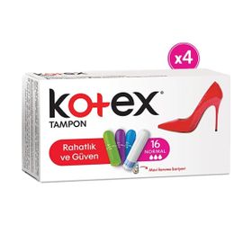 Kotex Normal 4 Paket 64 Adet Tampon