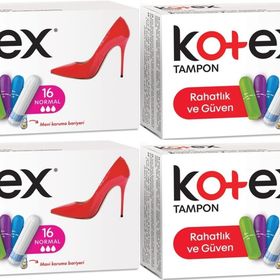 Kotex Normal 4 Paket 64 Adet Tampon