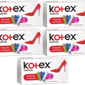 Kotex Normal 5 Paket 80 Adet Tampon