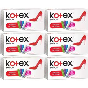 Kotex Normal 6 Paket 96 Adet Tampon