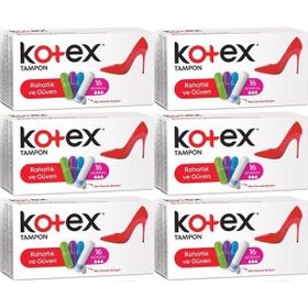 Kotex Normal 6 Paket 96 Adet Tampon