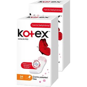 Kotex Parfümlü İnce 2x34 Adet Günlük Ped