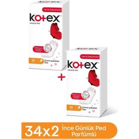 Kotex Parfümlü İnce 2x34 Adet Günlük Ped