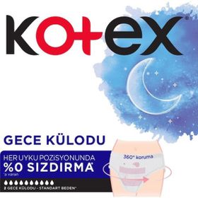 Kotex Regl 3x2 Adet Gece Külodu