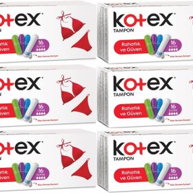 Kotex Süper 6 Paket 96 Adet Tampon