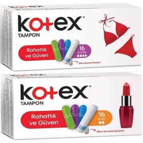 Kotex Süper-Mini 32 Adet Karma Set Tampon