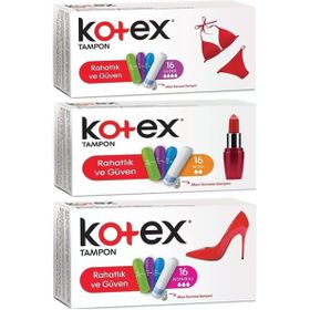 Kotex Süper-Mini-Normal 48 Adet Karma Set Tampon