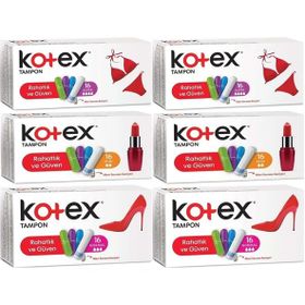 Kotex Süper-Mini-Normal 96 Adet Karma Set Tampon