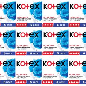 Kotex Tekli Gece 6x12 Adet Hijyenik Ped