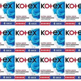Kotex Tekli Gece 6x12 Adet Hijyenik Ped