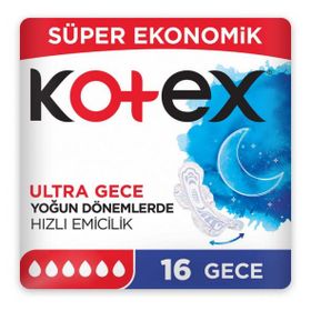 Kotex Ultra 12x16'lı Gece Hijyenik Ped