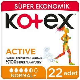 Kotex Ultra Active Normal 22 Adet Hijyenik Ped