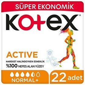 Kotex Ultra Active Normal 22 Adet Hijyenik Ped