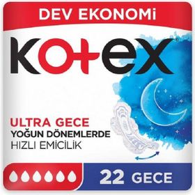 Kotex Ultra Dev Eko Gece 22'Li Ped