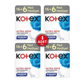 Kotex Ultra Dev Eko Gece 4x22 Adet Ped