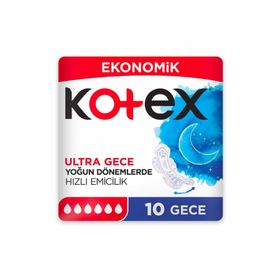 Kotex Ultra Double Eko Gece 10 Adet Ped