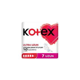 Kotex Ultra Dry Soft Ultra Kanatlı Uzun 7 Adet Hijyenik Ped