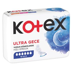 Kotex Ultra Gece 6'lı 24 Adet Hijyenik Ped
