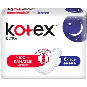 Kotex Ultra Gece 6'lı Hijyenik Ped