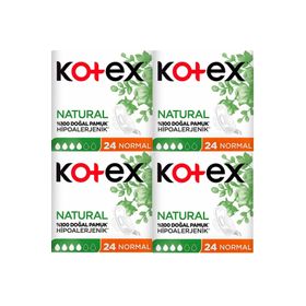 Kotex Ultra Natural Normal 24'lü 4 Adet 960 Hijyenik Ped
