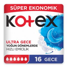 Kotex Ultra Quadro 24'lü Gece Ped
