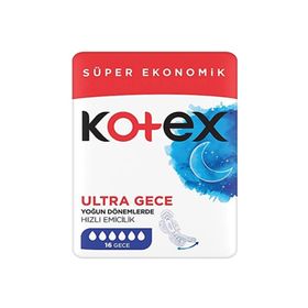 Kotex Ultra Quadro Gece 16'lı Ped