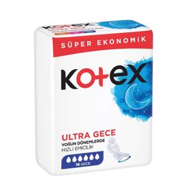 Kotex Ultra Quadro Süper Ekonomik Gece 4x16 Hijyenik Ped